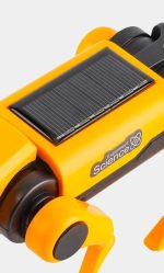 Lente solare portatile con supporto giallo e nero, ideale per esperimenti di scienze e attività educative. Perfetta per osservazioni solari e progetti scientifici.
