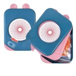 Rotatore di modelli molecolari in plastica blu e rosa, ideale per l'apprendimento scientifico e la visualizzazione delle strutture chimiche.