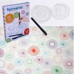 Set di spirografi scientifici per creare disegni intricati e decorazioni artistiche, ideale per studenti e appassionati di arte e scienza.