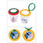 Orologio da tasca con farfalla e lente di ingrandimento, perfetto come decorazione scientifica educativa e oggetto da collezione.