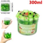 Gelatina di anguria in barattolo da 300ml, decorativa e giocattolo scientifico.