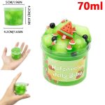 Gelatina di anguria colorata e trasparente, perfetta per decorazioni e giochi creativi, con capacità di 70ml, ideale per attività artistiche e divertenti.