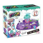 Kit per creare slime fai-da-te con laboratorio scientifico, include ingredienti e strumenti per divertenti esperimenti di slime colorato e glitterato, ideale per bambini e appassionati di scienza.