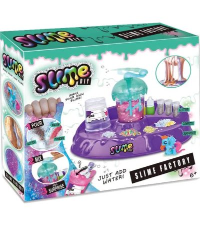 Kit per creare slime fai-da-te con laboratorio scientifico, include ingredienti e strumenti per divertenti esperimenti di slime colorato e glitterato, ideale per bambini e appassionati di scienza.