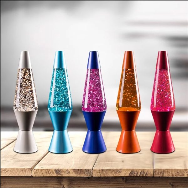 Vasi decorativi con glitter di vari colori, ideali come oggetti scientifici e decorativi per ambienti moderni e creativi. Perfetti per aggiungere un tocco di brillantezza e originalità.