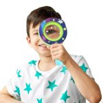Oggetto scientifico per bambini, lente di ingrandimento colorata, decorazione educativa e divertente, perfetta per stimolare la curiosità scientifica dei più piccoli.