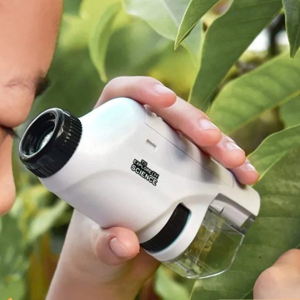 Microscopio portatile per osservare piante e insetti.