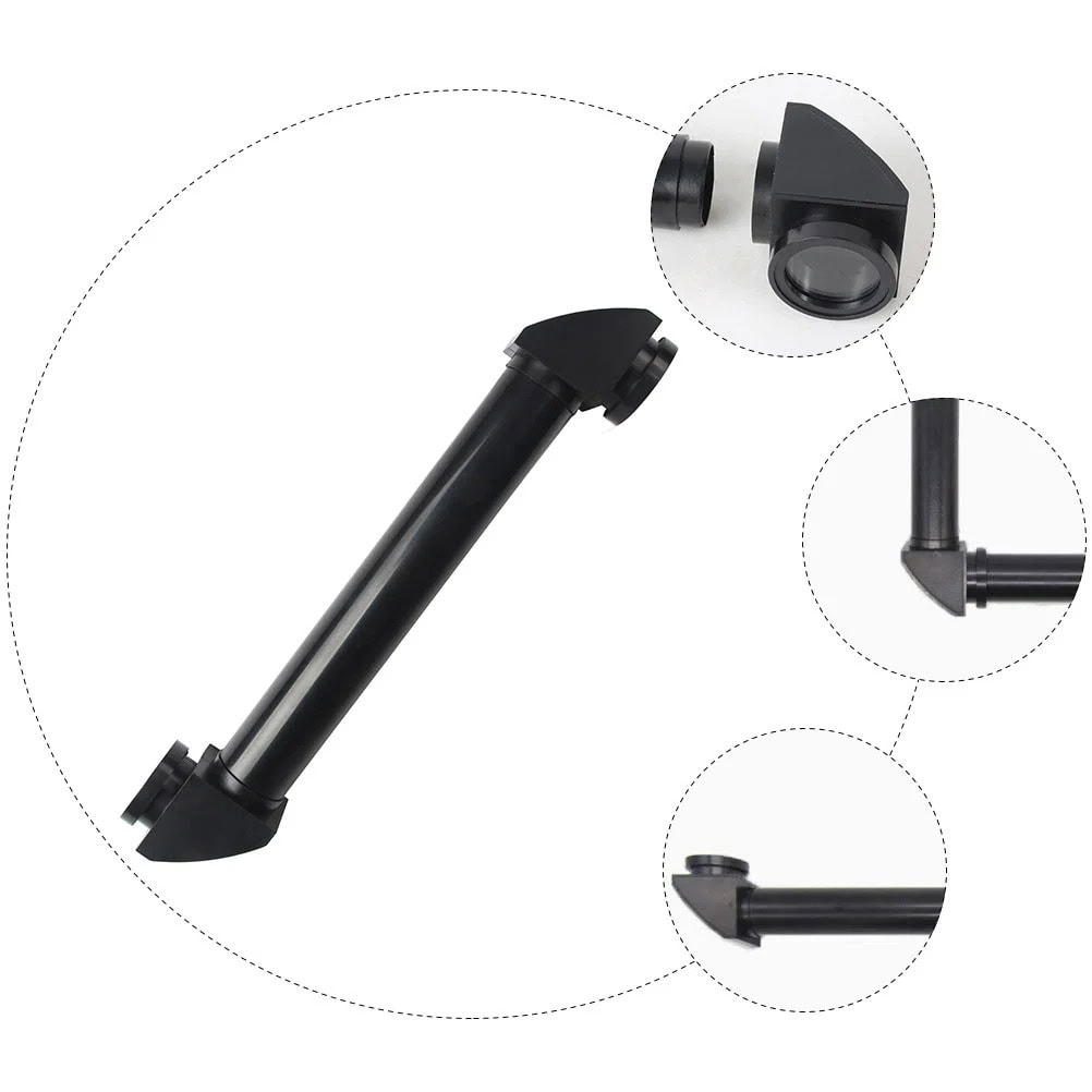 Supporto regolabile in metallo per microscopio, con basi antiscivolo e rotelle, ideale per laboratori e studi scientifici.