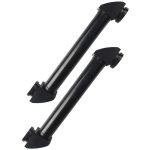 Due bracci in acciaio inox per microscopio, robusti e resistenti, ideali per supporto stabile e duraturo durante le osservazioni scientifiche.