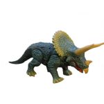 Modello di dinosauro Triceratopo in plastica, perfetto come decorazione scientifica o oggetto da collezione, con dettagli realistici e colori vivaci.