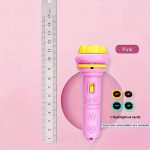 Pezzo di luce a forma di animale rosa con scheda e 4 carte, ideale come decorazione scientifica per bambini.