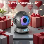 Proiettore scientifico a forma di planetario con luci LED colorate, ideale per decorazioni educative e scientifiche. Perfetto come regalo originale per appassionati di astronomia e scienza.