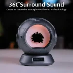 Orologio con altoparlante integrato e tecnologia audio a 360°, ideale per creare un'atmosfera immersiva. Design moderno e funzionale, perfetto come decorazione scientifica innovativa.