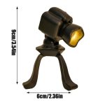 Faro a LED su treppiede, oggetto decorativo scientifico, perfetto per ambienti educativi e di design, altezza 9 cm, diametro 6 cm, realizzato in materiali di alta qualità.