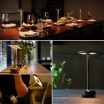 Lampada da tavolo moderna con stile scientifico, ideale come decorazione elegante e funzionale per ambienti domestici e uffici.