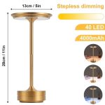 Lampada da tavolo con design scientifico, luce LED regolabile, stile elegante e moderno, perfetta come decorazione per ambienti di studio o ufficio.