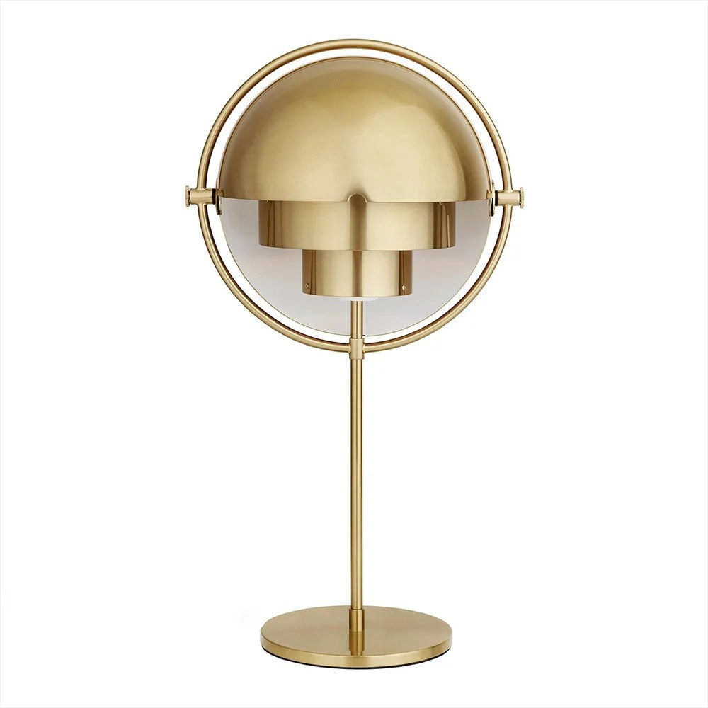 Lampada da Tavolo Scientifico in Ottone Lampada da tavolo in stile scientifico in ottone con design moderno e dettagli eleganti, perfetta come decorazione per ambienti di studio o ufficio.