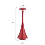 Vaso decorativo a forma di oggetto scientifico rosso, altezza 26 cm, diametro 6 cm, perfetto come decorazione originale e moderna.