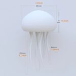 Pallina a forma di medusa con tentacoli bianchi, perfetta come decorazione scientifica o oggetto da collezione. Dimensioni compatte e design elegante, ideale per appassionati di scienza e decorazioni.
