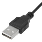 Cavo USB standard nero con connettore rettangolare, ideale per collegare dispositivi elettronici e computer.