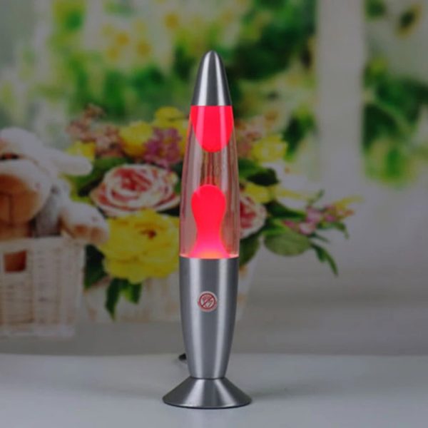 Lava lamp decorativa con forma a cuore rosso, perfetta come oggetto scientifico e decorativo. Ideale per ambienti moderni e per appassionati di design innovativo.