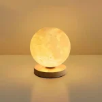 Lampada Luna 3D con luce calda, decorazione scientifica originale.