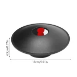 Bilancia di precisione con pallina rossa, oggetto decorativo scientifico, perfetto per appassionati di scienza e decorazioni da laboratorio, altezza 4,5 cm, diametro 15 cm.