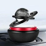 Modello in miniatura del sistema solare con pianeti sospesi e base decorativa, perfetto come oggetto scientifico e decorativo per appassionati di astronomia.