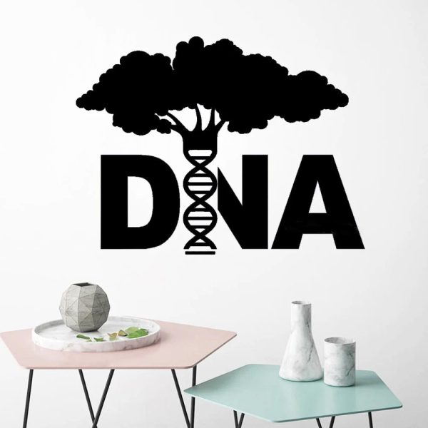 Decorazione con simbolo di DNA e albero stilizzato, ideale per ambienti scientifici e educativi, rappresenta la connessione tra biologia e natura.