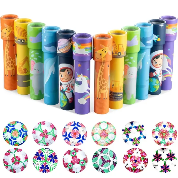 Set di decorazioni scientifiche colorate con motivi di animali e spazio, perfette per feste a tema educative e divertenti, ideali per bambini e appassionati di scienza.