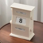 Calendario perpetuo con data e giorno della settimana, decorazione scientifica in stile vintage, ideale per appassionati di scienza e decorazioni originali.