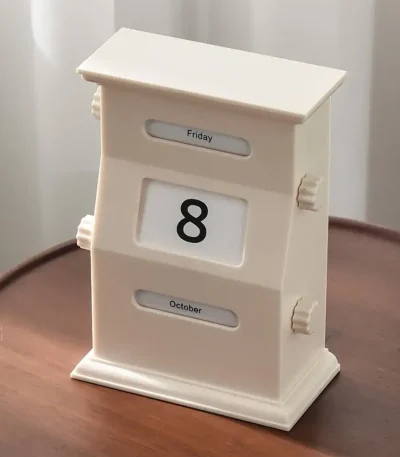 Calendario perpetuo con data e giorno della settimana, decorazione scientifica in stile vintage, ideale per appassionati di scienza e decorazioni originali.