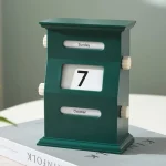 Calendario decorativo con data e giorno della settimana, perfetto come oggetto scientifico e decorativo per la casa o l'ufficio.