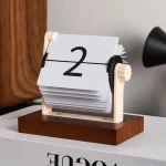 Calendario perpetuo con numeri mobili, decorazione scientifica vintage, oggetto di design per appassionati di scienza e decorazioni originali.