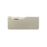Penna a sfera con supporto in plastica bianca, ideale come oggetto decorativo scientifico o per scrivere con stile.