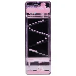 Modello di pianeta in vetro con effetti luminosi e movimento, perfetto come decorazione scientifica e oggetto da collezione. Design elegante e innovativo, ideale per appassionati di scienza.