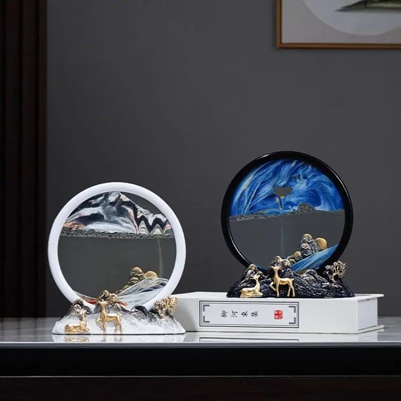 Due decorazioni scientifiche con cerchi di vetro e elementi naturali, ispirate alla scienza e alla natura, perfette per arredare ambienti con stile unico e originale.