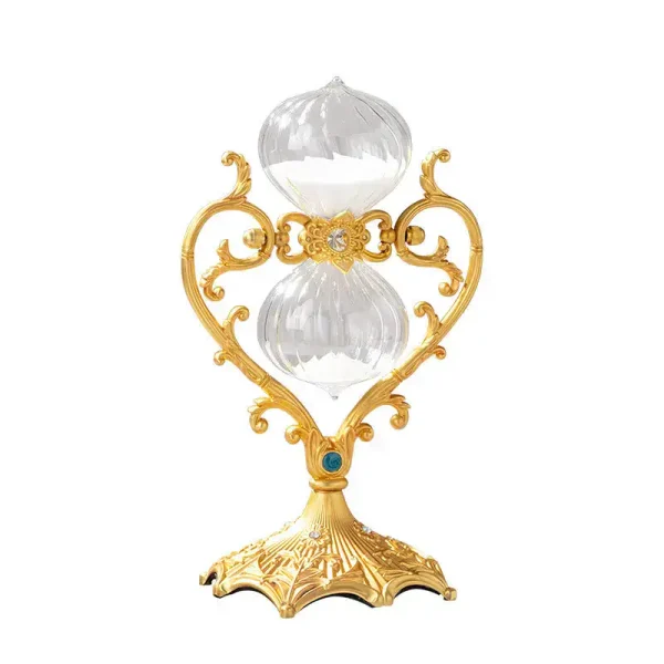 Oggetto decorativo in vetro e oro, ispirato a strumenti scientifici antichi, perfetto come decorazione elegante e originale.