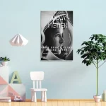 Poster decorativo con immagine di un'astronauta e testo "Anna Fister".