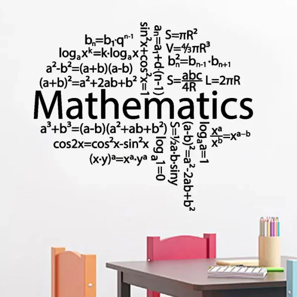 Oggetto decorativo con formule matematiche e simboli scientifici, ideale per appassionati di scienza e matematica. Perfetto come elemento di arredo per studi, aule o uffici dedicati alla ricerca e all.