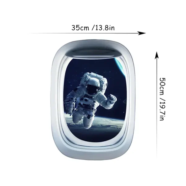 Vassoio decorativo con immagine di un astronauta nello spazio, dimensioni 35x50 cm, perfetto come decorazione scientifica originale e moderna.