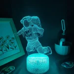 Luce LED 3D di un astronauta in volo, decorazione scientifica futuristica, perfetta per ambienti moderni e appassionati di spazio.