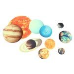 Modello di pianeti e sistemi solari decorativi e scientifici.