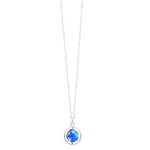 Collana con pendente a forma di Globo Terracqueo in argento, simbolo di esplorazione e avventura scientifica. Perfetta come decorazione o regalo per appassionati di scienza e geografia.