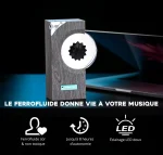 Ferrofluido decorativo con musica, LED soffuse e design elegante, ideale come oggetto di decorazione scientifica e per ambienti moderni.