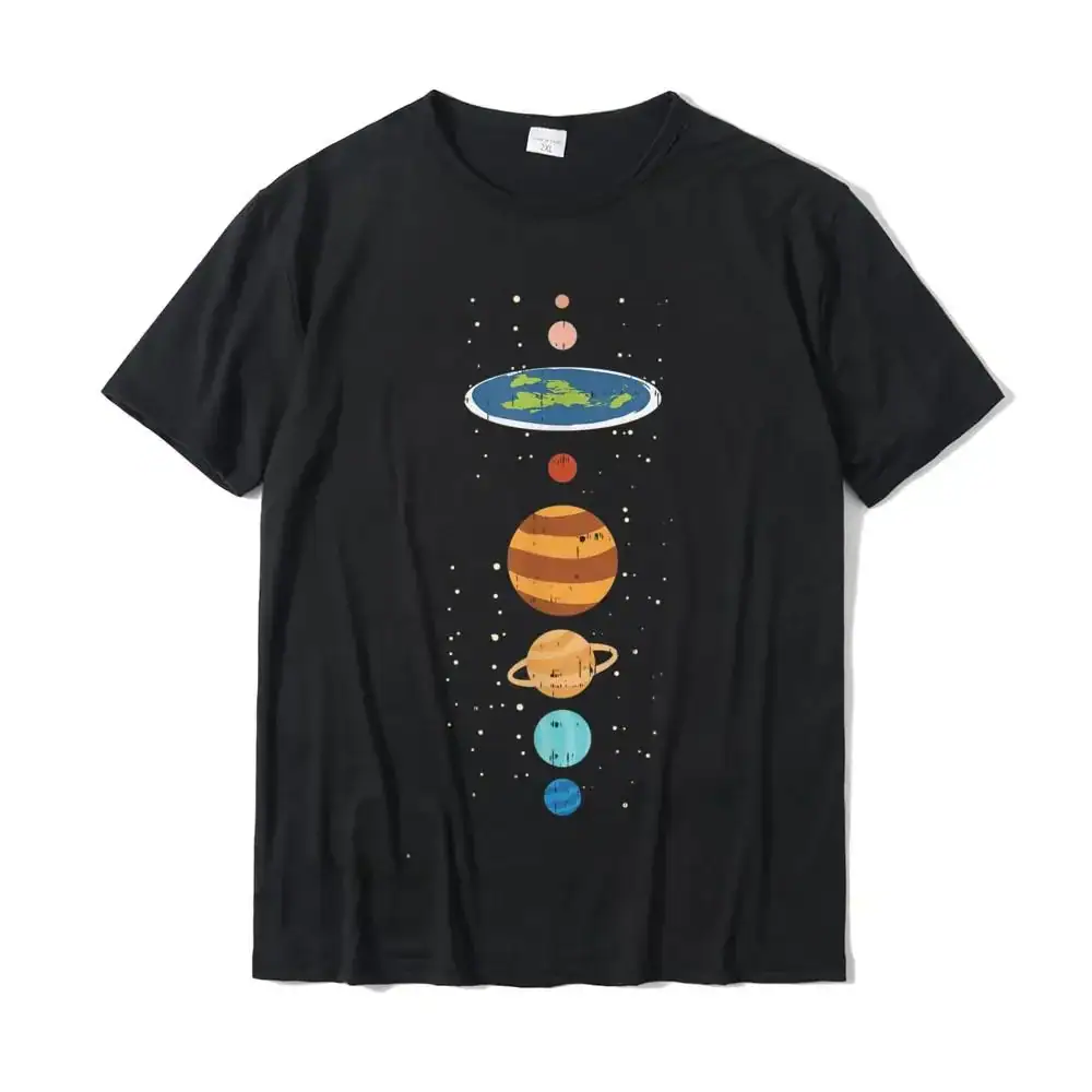 Maglietta con stampa del sistema solare, perfetta per appassionati di astronomia e decorazioni scientifiche.