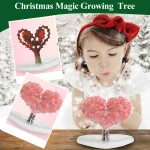 Albero di Natale scientifico in crescita, decorazioni natalizie educative, perfette per regali e decorazioni festive.