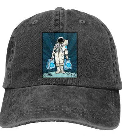CAPPELLINO CON STAMPA DI UN ASTRONAUTA.