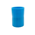 Vaso in silicone blu per uso scientifico e decorativo, resistente e flessibile, ideale per esperimenti, laboratorio o decorazioni a tema scientifico.