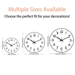 Orologi da parete con design scientifico, disponibili in varie dimensioni: 20cm, 25cm e 30cm di diametro, perfetti per decorare ambienti con stile educativo o moderno.